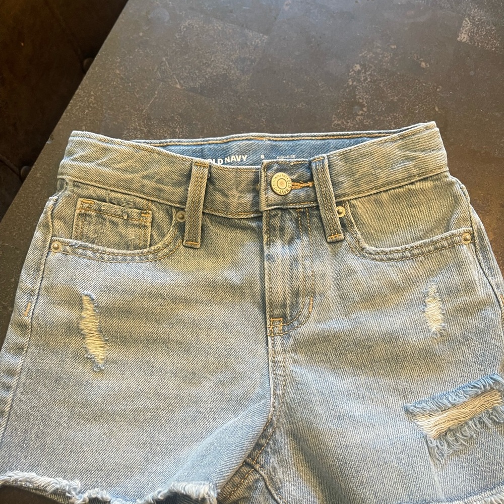Old navy girls size 6 high rise shorts